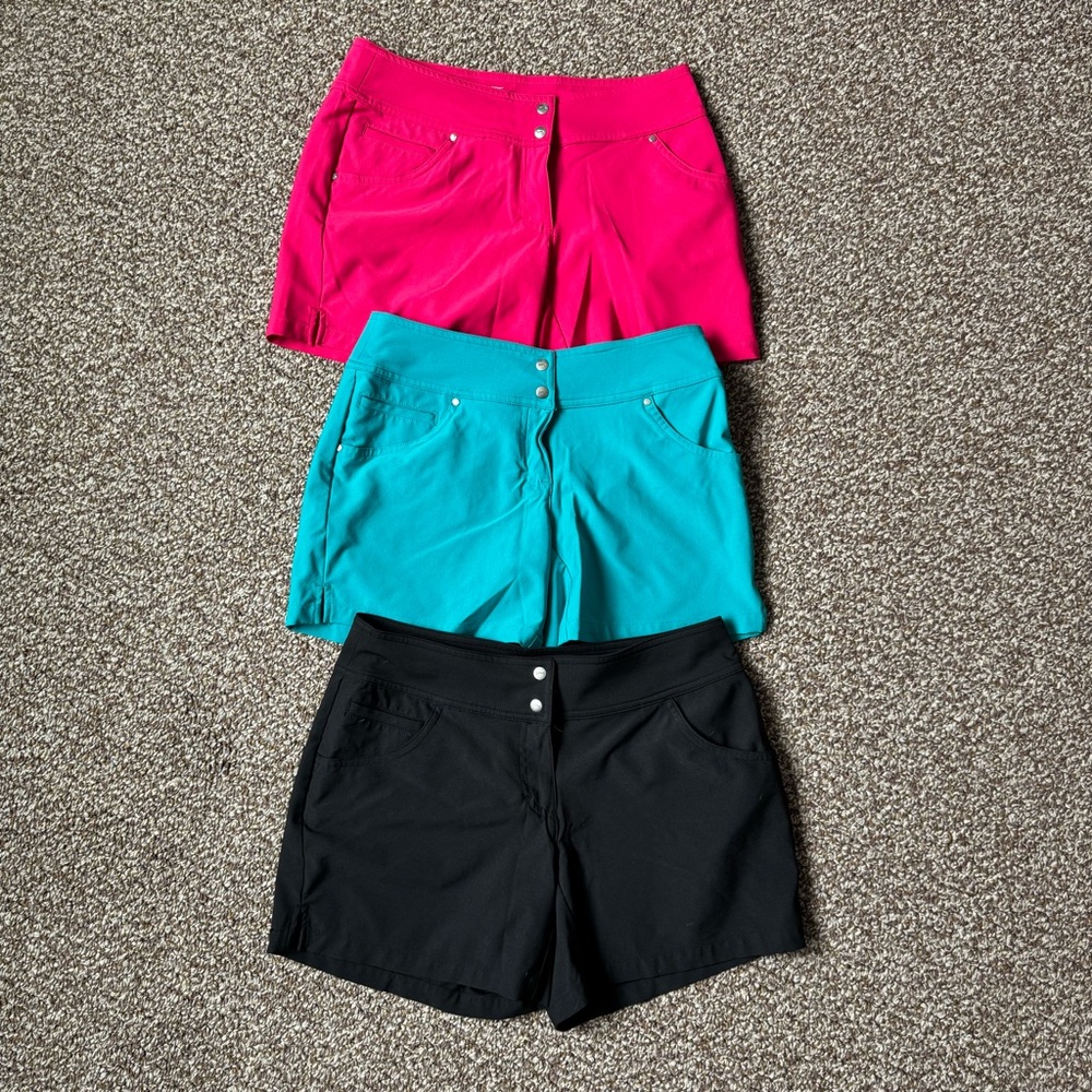 Slazenger Women's Shorts - Pink, Teal, and Black